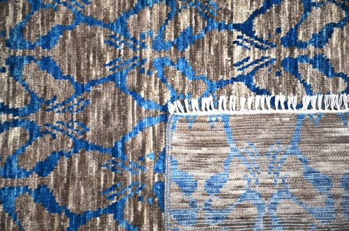 Hand Knotted Contemporary Ikat Rug 7' 9